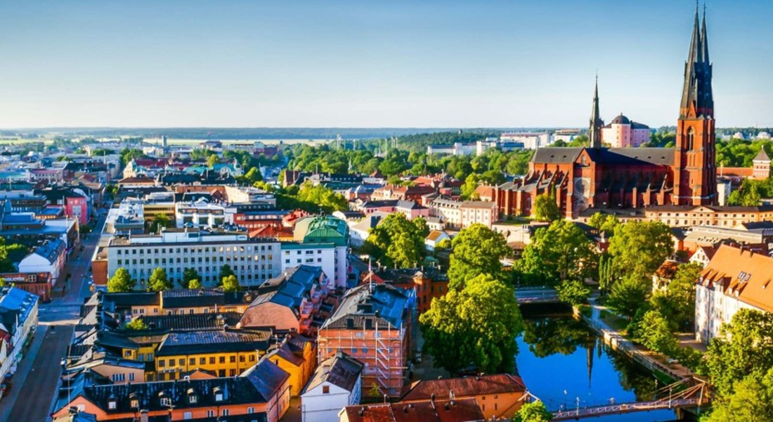 Uppsala city skyline